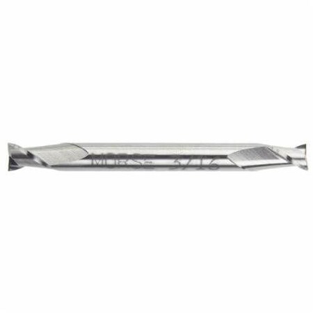 Morse End Mill, Center Cutting Double End Stub Length, Series 4571C, 116 Cutter Dia, 2 Overall Length,  44362